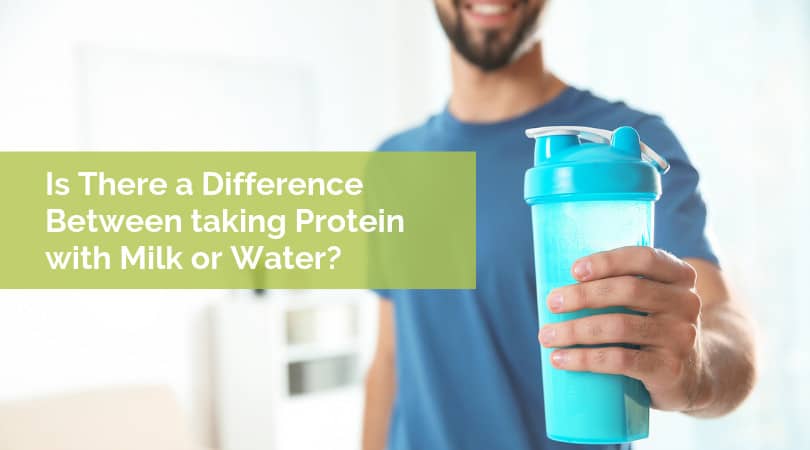 What is the difference between mixing protein powder in water or