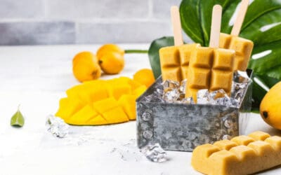 Creamy Mango Colostrum Ice Pops